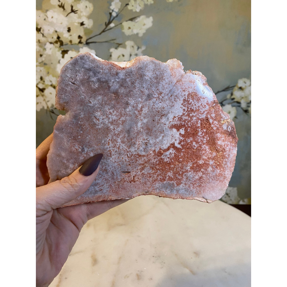 Pink amethyst slab